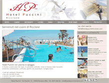 Tablet Screenshot of hotelpucciniriccione.com